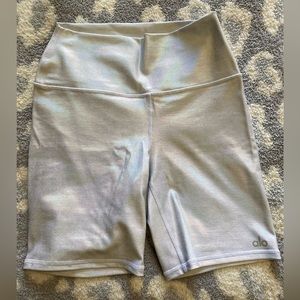 Alo High Waist Brilliance Biker Short, Size S